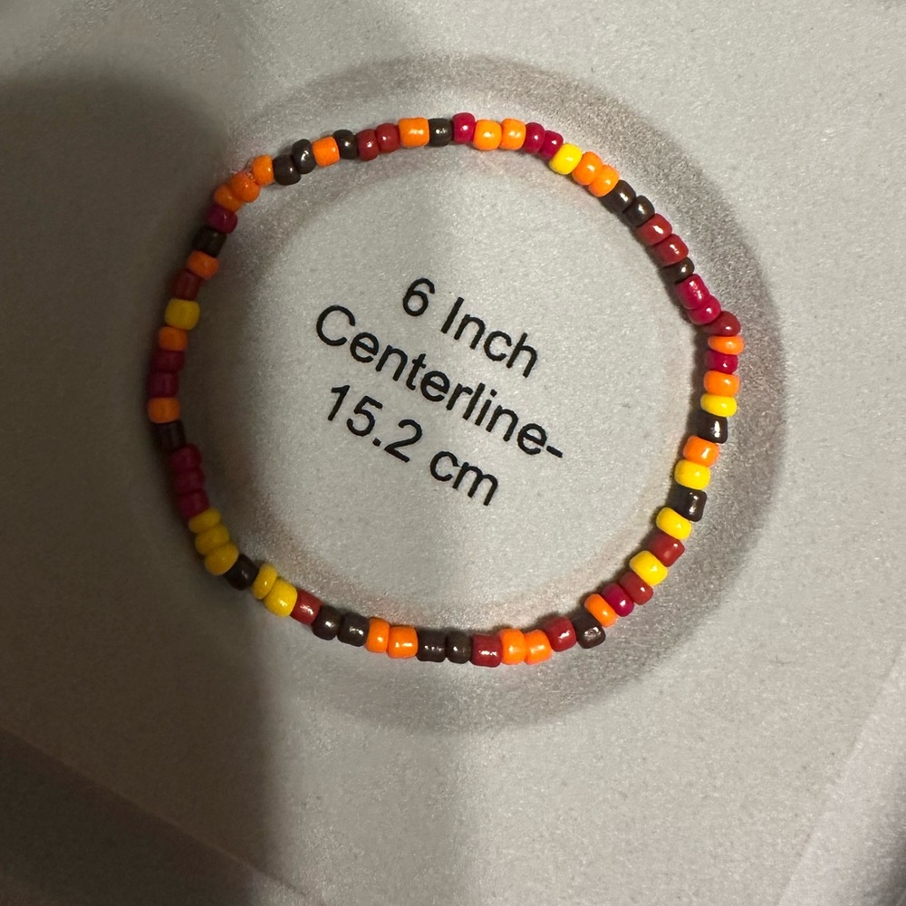 Colorful Beaded Bracelet- Fire & Ice